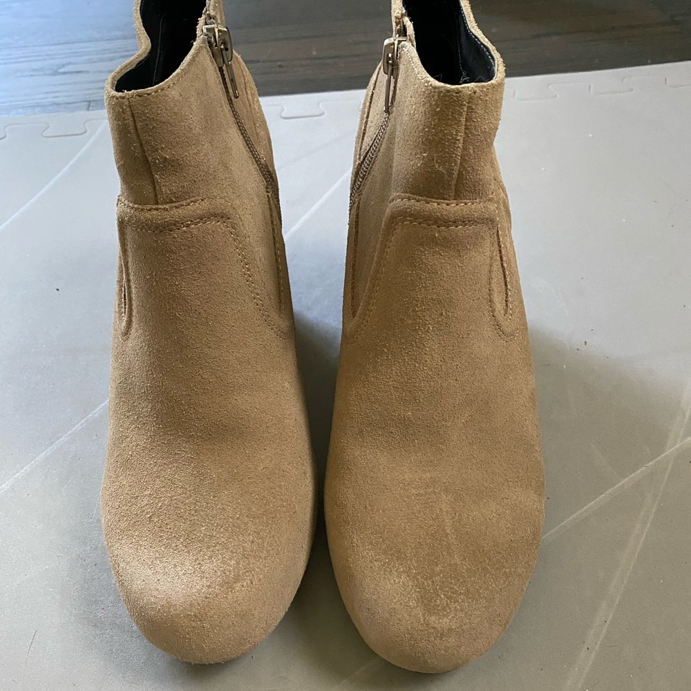 Dolce Vita taupe wedge boots 8.5